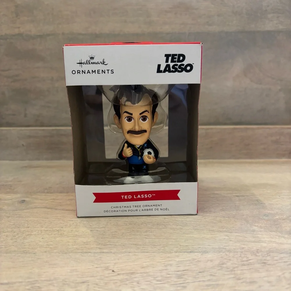 Hallmark Ted Lasso Ornament with Blue‎ Suit